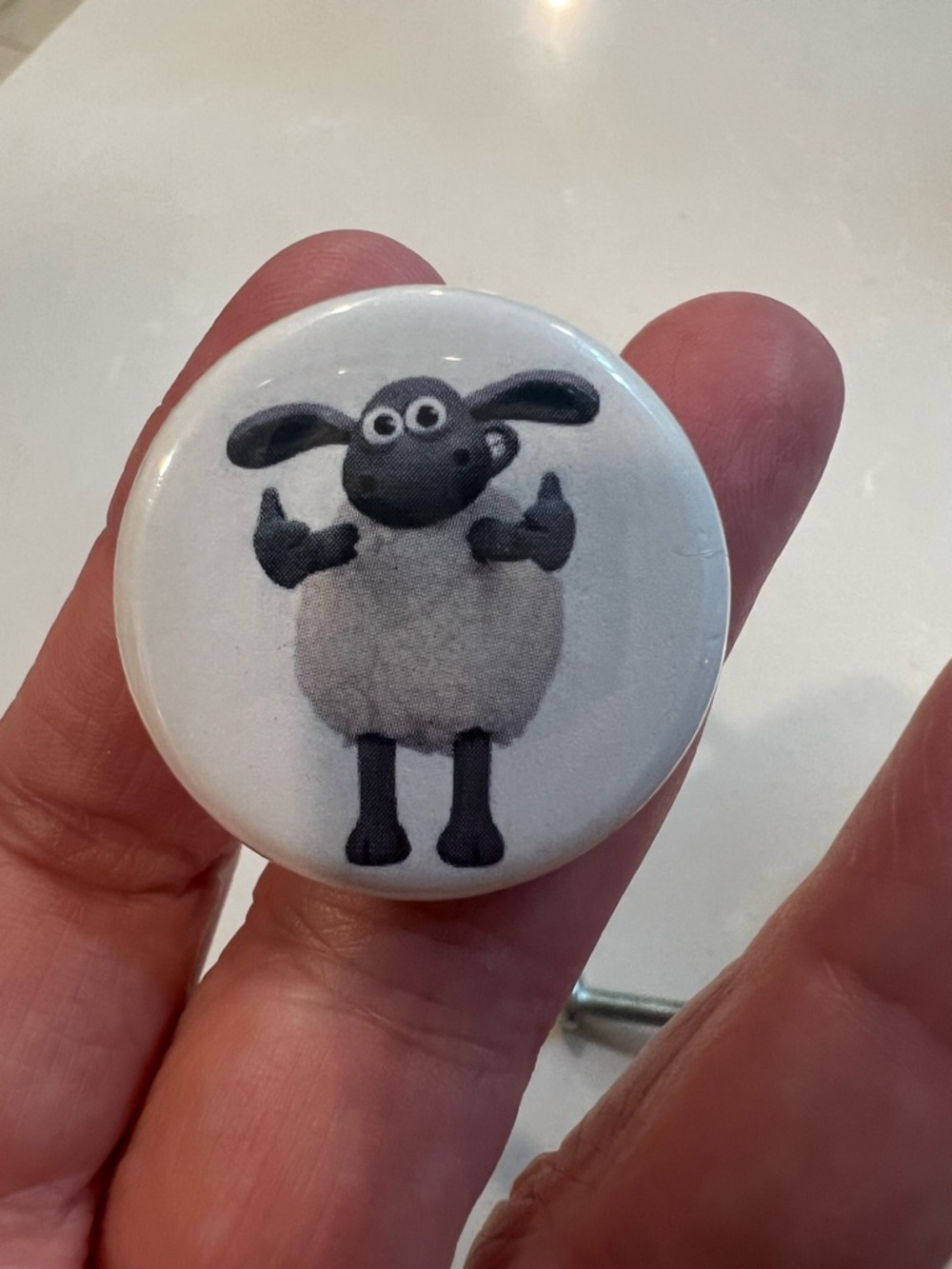 Shaun the Sheep metallic Cabinet Knobs - Cute Farm Animal Pulls - Picture 4 of 7